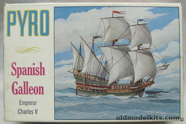 Pyro Spanish Galleon Emperor Charles V, B381-75 plastic model kit